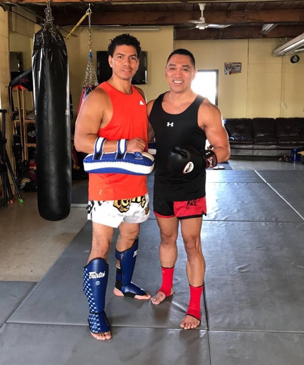 Kru Denis working with a training partner